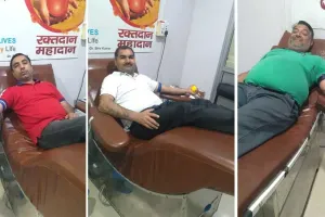 प्रधानाचार्य सहित तीन ने किया रक्तदान