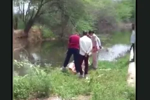 रेवाड़ी जोहड़ में मिला शख्स का शव
