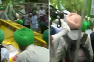 जंतर-मंतर पर बेकाबू हुए किसान, देखें Video