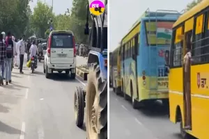 भंडारा शुरू होने से पहले ही रास्ते हुए जाम देखें इस समय का हाल