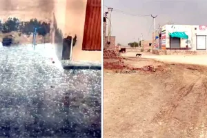 रिमझिम बारिश से मौसम खुशनुमा, भादरा क्षेत्र में हुई ओलावृष्टि