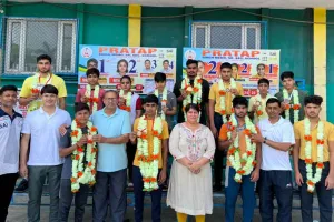 हरियाणा स्टेट वुशु चैम्पियनशिप में प्रताप स्कूल खरखौदा के खिलाड़ियों ने 13 पदक जीते