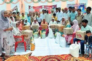 सचखंडवासी अजेब सिंह इन्सां को दी श्रद्धांजलि, 13 परिवारों को बांटा राशन