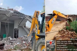 गाँव हलालपुर, जटौला, सोहटी में अवैध कालोनियों व अवैध निर्माण को किया गया ध्वस्त