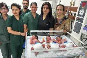 मॉडल टाउन नारायण दत्त हॉस्पिटल में महिला ने दिया 3 बच्चों को जन्म