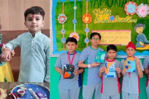 ज्ञानस्थली स्कूल में हुआ राखी व ग्रीटिंग कार्ड बनाओ प्रतिगोगिता का आयोजन
