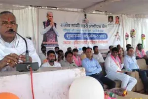 इंदिरा गांधी स्टेडियम में राजीव गांधी ग्रामीण और शहरी ओलंपिक खेलों का शुभारंभ