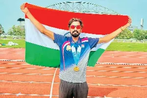 अंतरराष्ट्रीय खेल प्रतियोगिता में जैतसर के रामदेव की दूसरी स्वर्णिम दौड़