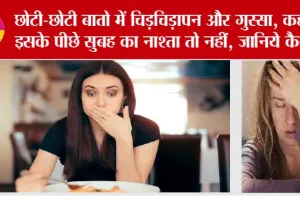 Breakfast Tips: छोटी-छोटी बातो में चिड़चिड़ापन और गुस्सा, कहीं इसके पीछे सुबह का नाश्ता तो नहीं, जानिये कैसे