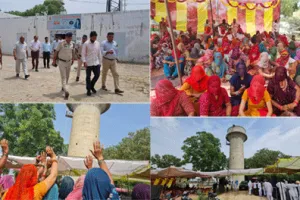 पानी की समस्या को लेकर टंकी पर चढ़े दो किसानों का सातवां दिन