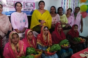 महापोषण दिवस मनाकर महिलाओं को दी संतुलित खुराक की जानकारी