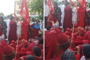 आशा वर्कर्स का जेल भरो आंदोलन, 673 वर्कर्स ने दी गिरफ्तारियां