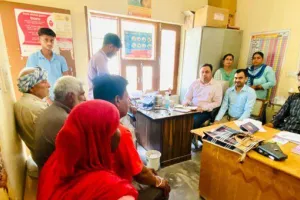 ‘आयुष्मान भव अभियान’ के तहत : एसएमओ ने लिया स्वास्थ्य मेले का जायजा
