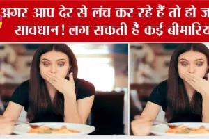 Health Tips: अगर आप देर से भोजन कर रहे हैं तो हो जाओ सावधान! लग सकती है कई बीमारियां