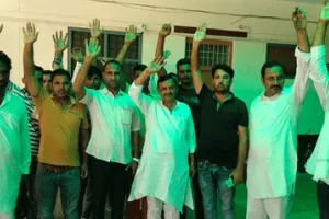 जहानपुरा के ग्रामीणों का तहसील पर दूसरे दिन भी प्रदर्शन