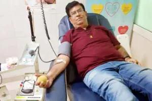 Visakhapatnam: आंध्र प्रदेश ब्लॉक विशाखापत्तनम के सेवादार ने किया रक्तदान