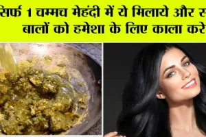 How To Black White Hair: सिर्फ 1 चम्मच मेहंदी में ये मिलाये और कुछ ही घंटों में सफेद बालों को करे काला!