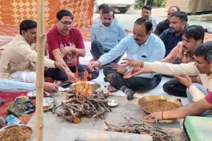 वाल्मीकि जयंती पर तहसील प्रांगण में सुंदरकांड पाठ