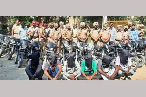 पुलिस ने 6 वाहन चोरों को दबोचा, 22 मोटरसाइकिल व स्कूटियां बरामद