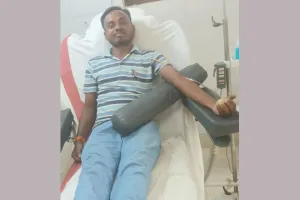 बिहार के डेरा श्रद्धालु ने किया रक्तदान