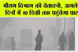 Weather Update Today: मौसम विभाग की चेतावनी, अगले 3 दिनों में 10 डिग्री तक पहुंचेगा पारा!
