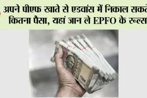 EPF Rules: अपने PF खाते से एडवांस में निकाल सकते हैं कितना पैसा, यहां जान ले EPFO के रूल्स