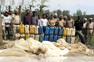 पुलिस की कार्रवाई, सतलुज नदी किनारे की छापेमारी
