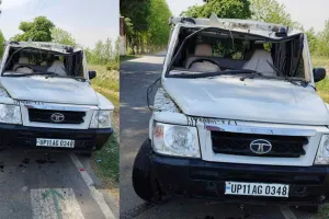Road Accident: तेज रफ्तार कार ने एसडीएम की गाड़ी में मारी टक्कर, गाड़ी पलटने से एसडीएम घायल