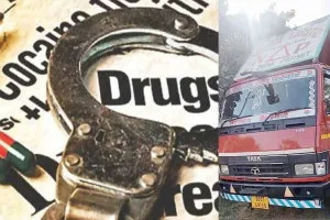 Drug Smuggling: कंटेनर ट्रक से 2 क्विंटल 76 किलोग्राम पोस्त बरामद, चालक फरार