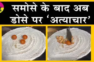Viral Video, Gulab Jamun Dosa Recipe: समोसे के बाद अब डोसे पर ‘अत्याचार’ !
