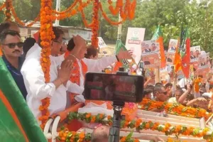 रोहतक में भाजपा ने नड्डा के रोड शो से किया ‘शक्ति प्रदर्शन’