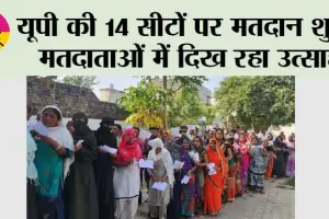 UP Lok Sabha Election: यूपी की 14 सीटों पर मतदान शुरू, मतदाताओं में दिख रहा उत्साह