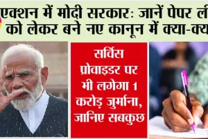 Anti Paper Leak Law: पेपर लीक वालों की अब खैर नहीं, बना नया कानून, 10 साल की कैद, 1 करोड़ जुर्माना, जानें सब कुछ