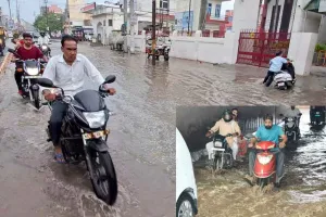 Rain: हरियाणा में भारी बारिश के कारण तापमान में गिरावट