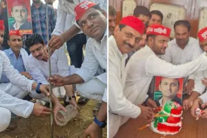 सपाइयों ने पौधरोपण कर मनाया अखिलेश यादव का जन्मदिन