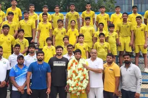 रैसलिंग में प्रताप स्कूल के उमेश ने जीता स्वर्ण पदक
