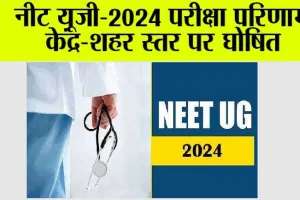 NEET UG 2024 Result Today: नीट यूजी-2024 परीक्षा परिणाम केंद्र-शहर स्तर पर घोषित