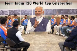 Team India with Narendra Modi : टीम इंडिया ने प्रधानमंत्री मोदी से मिलकर किया सेलिब्रेशन