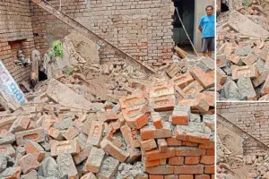 अबोहर में तीन घरों की छतें गिरी, जानी नुक्सान से बचाव