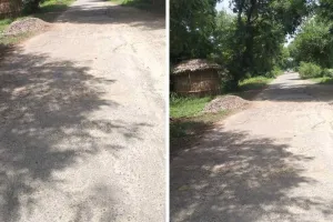 स्याना सैदपुर मार्ग की मरम्मत कराने हेतु सौंपा ज्ञापन