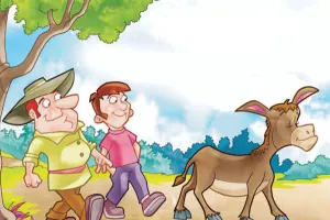 गधे के पेट में खाना