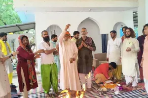 श्रावण शिवरात्रि के उपलक्ष में कुरुक्षेत्र के समाज सेवी मयंक शर्मा व परिवार द्वारा गुरुग्राम का पहला महा रुद्र यज्ञ सम्पन्न हुआ
