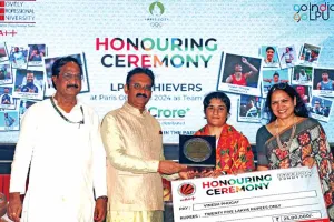 LPU ने पेरिस ओलंपिक में प्रतिनिधित्व करने वाले स्टूडेंट्स को किया सम्मानित