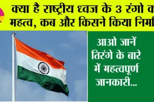 National Flag: क्या है राष्ट्रीय ध्वज के 3 रंगो का महत्व, कब और किसने किया निर्माण, आओ जानें तिरंगे के बारे में महत्वपूर्ण जानकारी…