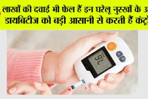 Diabetes Remedy: लाखों की दवाई भी फेल हैं इन घरेलू नुस्खों के आगे, डायबिटीज को बड़ी आसानी से करती हैं कंट्रोल