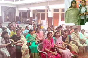 रोजगार भारती द्वारा आयोजित किया करवाचौथ मेहंदी कैम्प