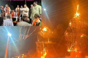 Vijayadashami: कैराना में धू-धू कर जला अहंकार का प्रतीक रावण