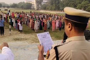 CET Exam 2024: पुलिस अधीक्षक ने कहा- वी कैन डू, सीईटी परीक्षार्थियों को दिलाई नशा मुक्त रहने की शपथ