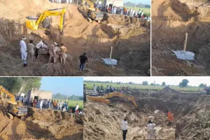 52 फ़ीट गहरे कुंए में मिट्टी के नीचे दबा मजदूर