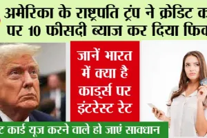 Credit Card Interest Rates: अमेरिका के राष्ट्रपति ने क्रेडिट कार्ड पर 10 फीसदी ब्याज कर दिया फिक्स, पढ़ें पूरी डिेटेल